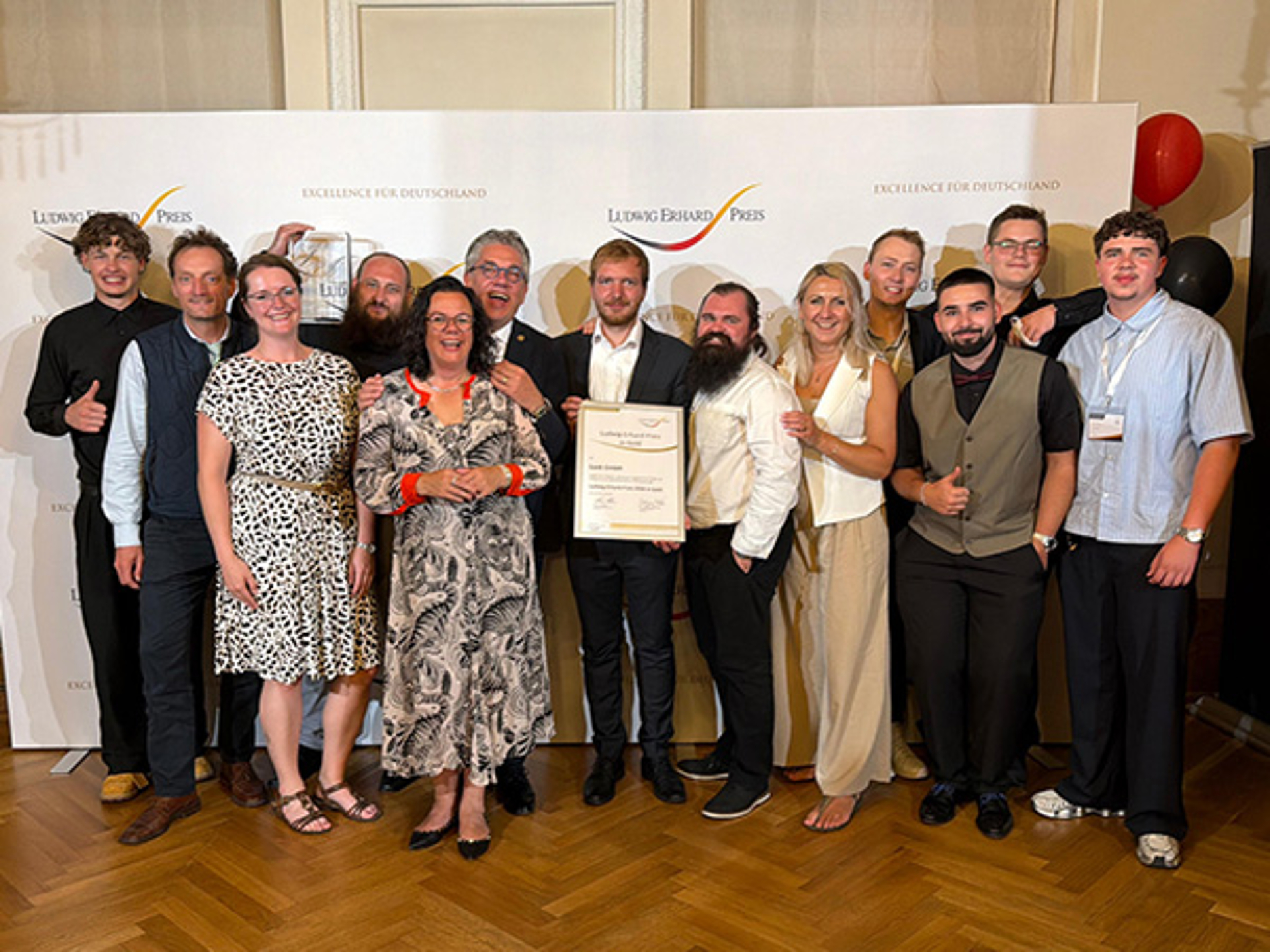 Team Lock mit Ludwig Erhard Preis