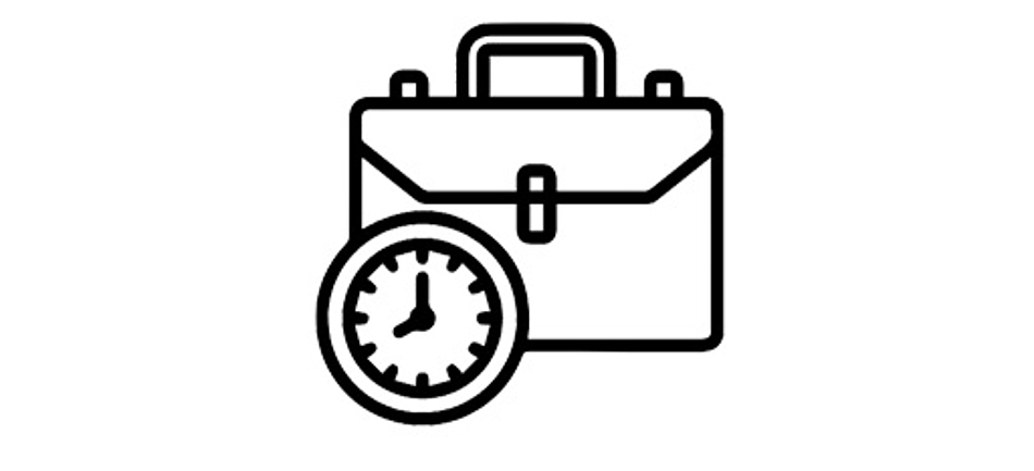 Lockdrives Icon für 38h wöchentliche Arbeitszeit