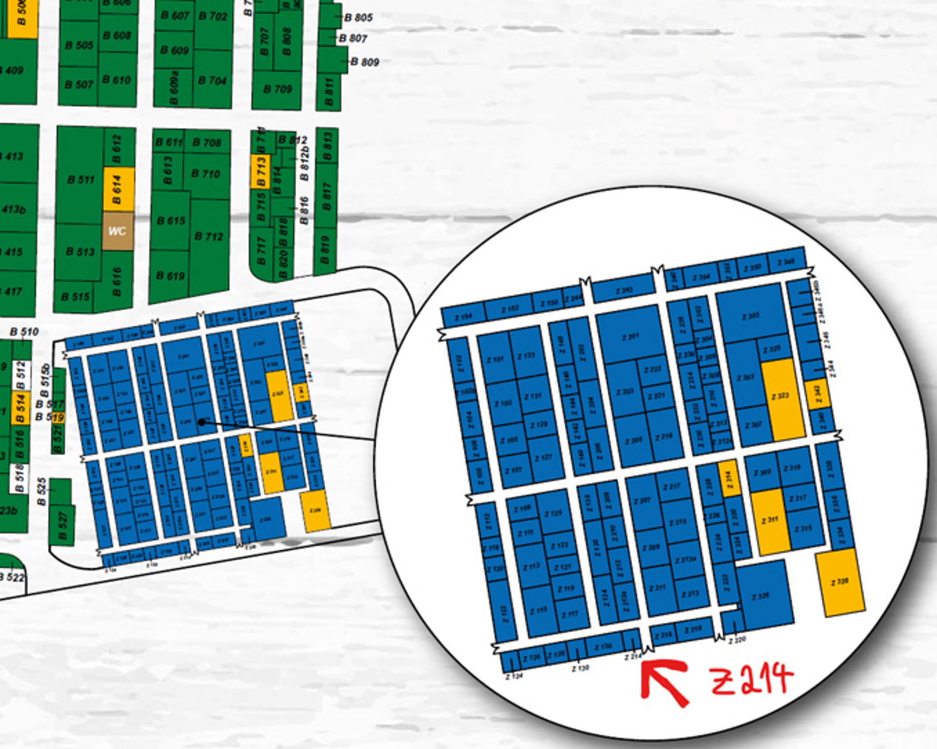 Site map of the fair