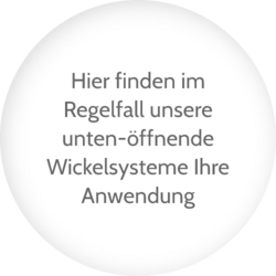 Bubble für Wickellüftung unten öffenend